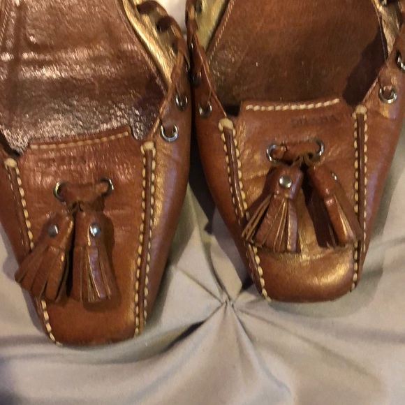 Prada brown leather flats - Picture 3 of 5